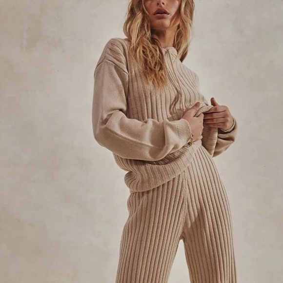 Now In! Katiye Knit Hoodie Sweater Loungewear Set - Picture 3 of 7